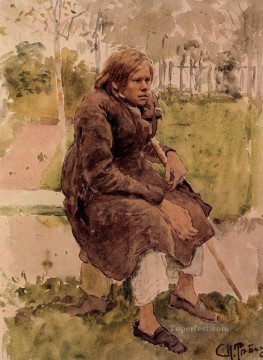 Ilya Repin Painting - hunchback study 1880 Ilya Repin